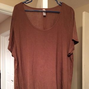 LuLaRoe Classic T 3X Cinnamon Brown NWOT