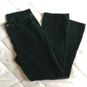 Dark Forest Green Chaps Corduroys
