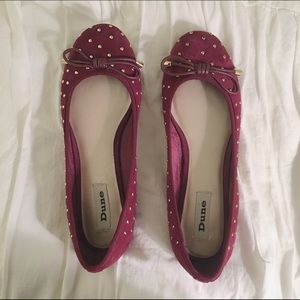 Dune London Studded Ballet Flats