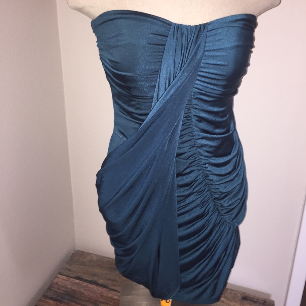 ‼️Price drop‼️Teal nightlife dress with open back.