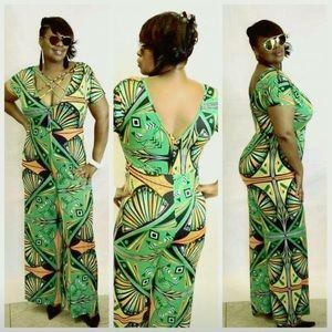 V-Neck Criss Cross Jumpsuit