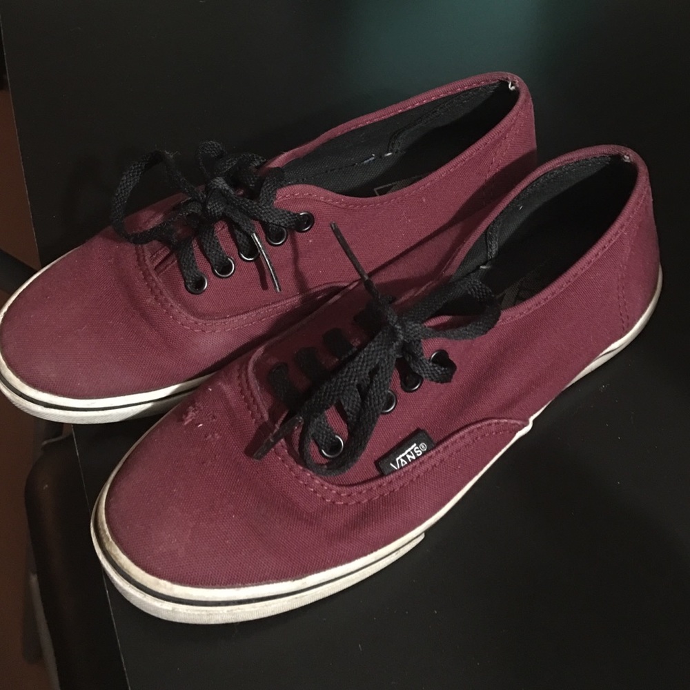 Burgundy Vans