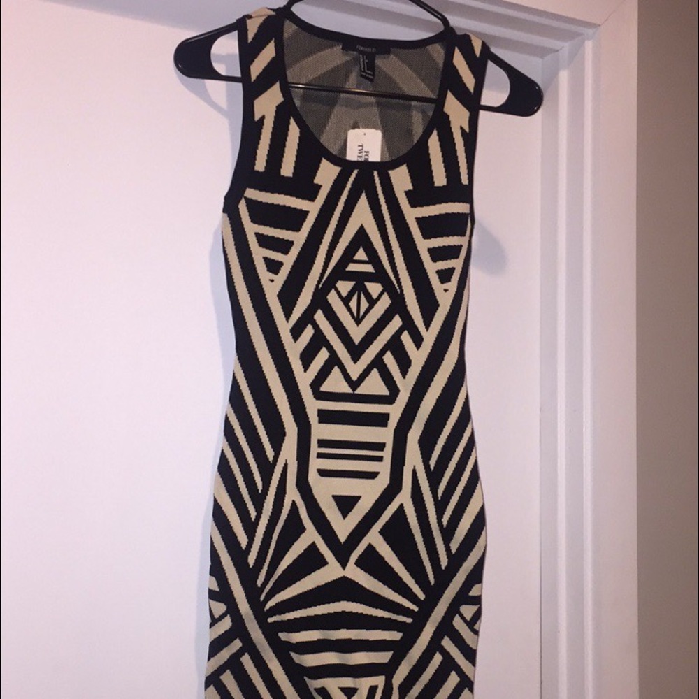 Forever21 Patterned Midi Dress