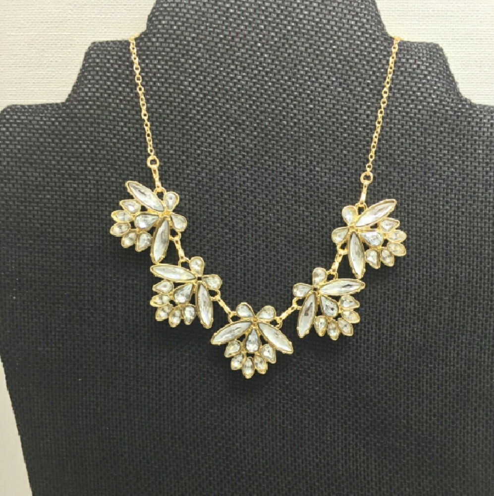 🔺SOLD🔺LC  Crystal Marquese Statement Necklace
