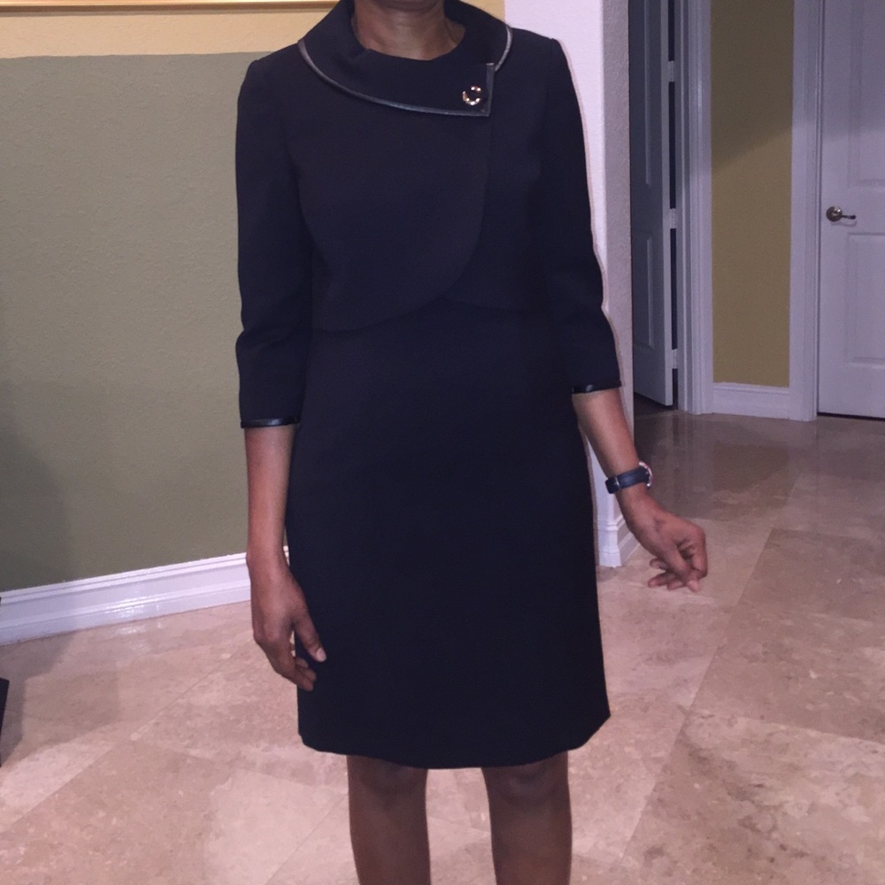 All black dress with bolero