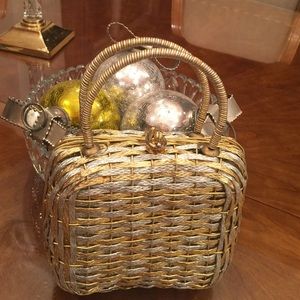 Vintage gold and silver weaved Pocketbook