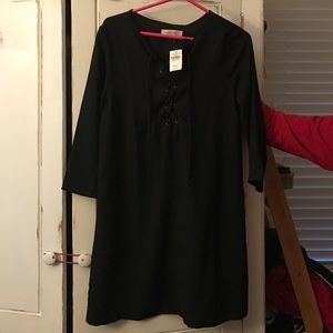 Black Abercrombie and Fitch Lace up dress