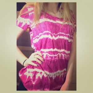 Pink and white shirt