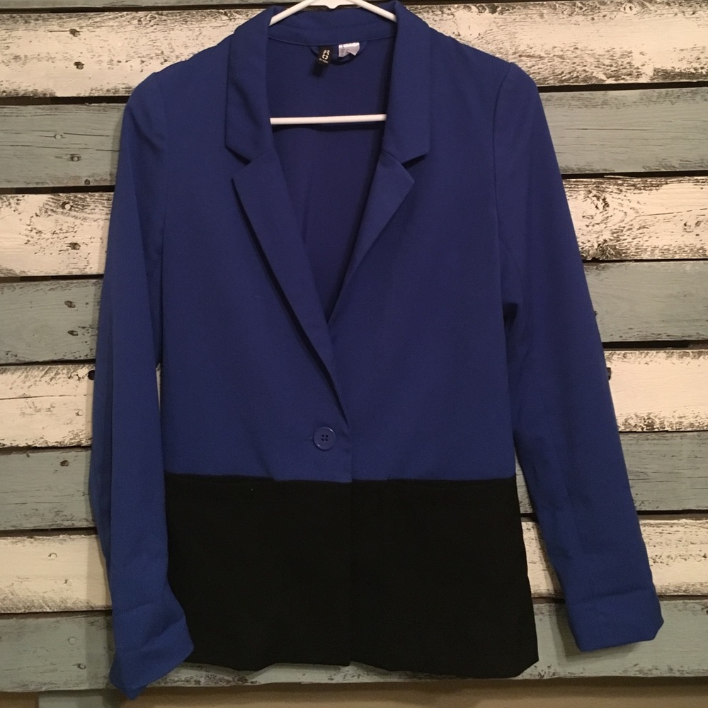 Blue and Black H&M Blazer