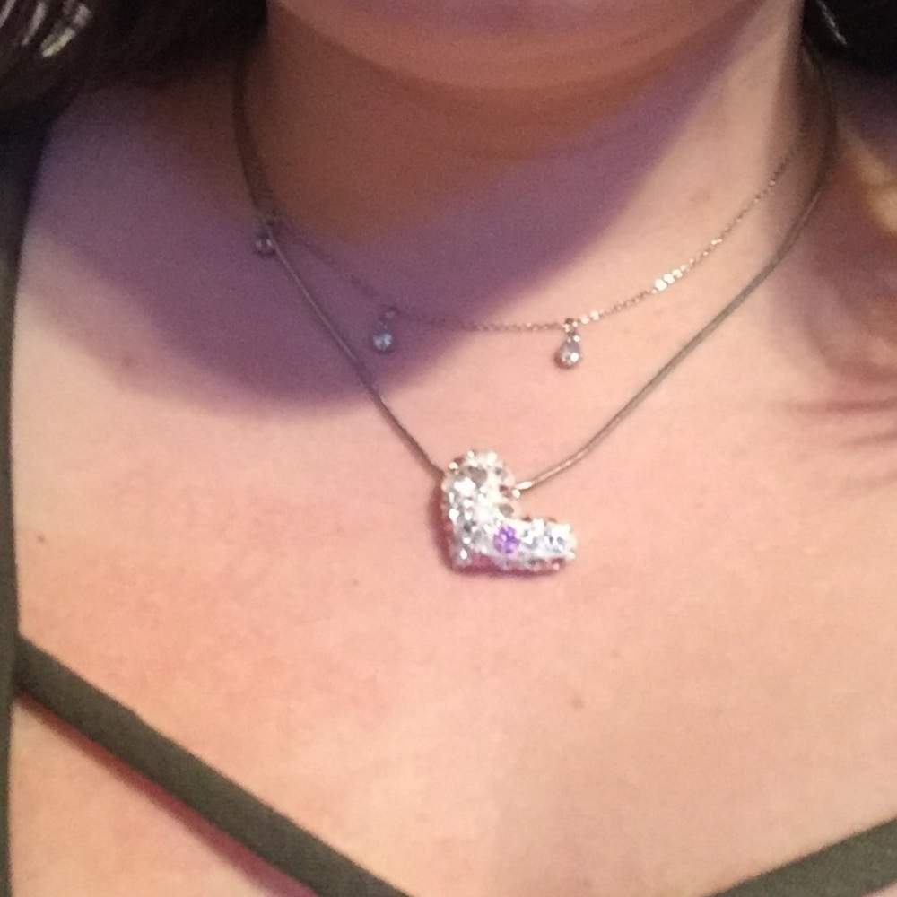 Swarovski crystal heart necklace
