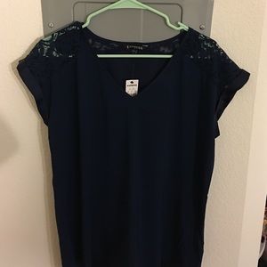 Express Large Navy blouse