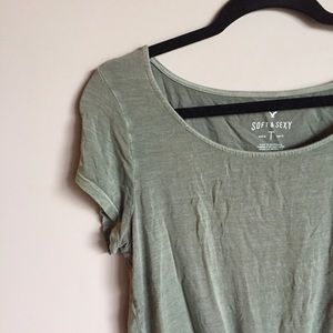 Green AE Crop Top