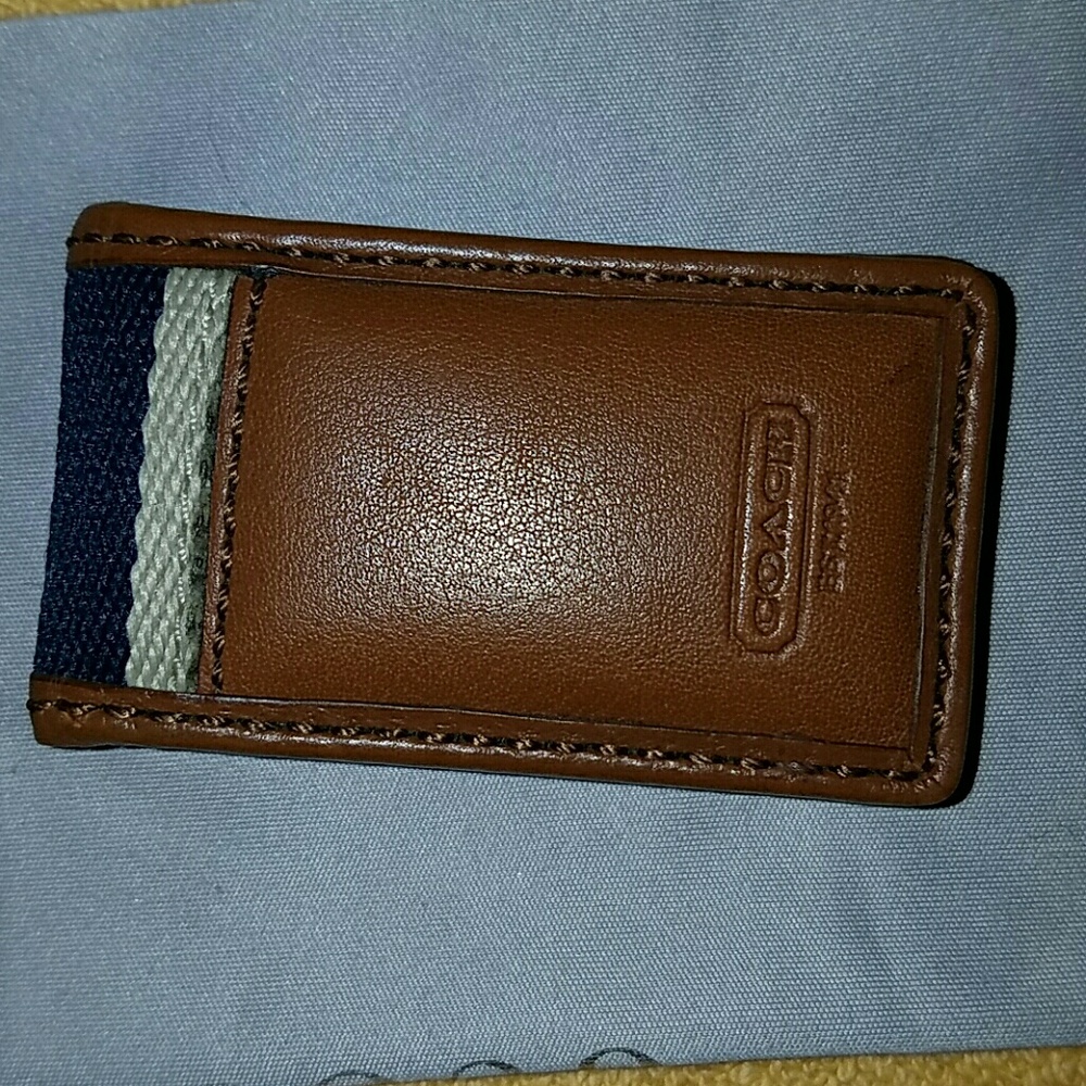 Coach men's money clip (magnet)