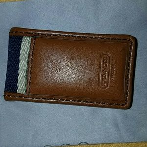 Coach men's money clip (magnet)