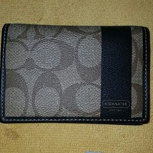 Coach men's tri fold wallet