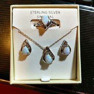 *SOLD ON FACEBOOK* NWOT Opal Jewelry Set