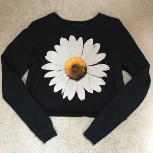Cropped Daisy Sweatshirt