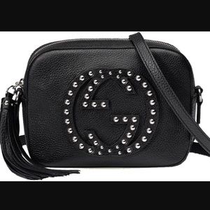 Gucci Studded Soho Disco Bag in Black