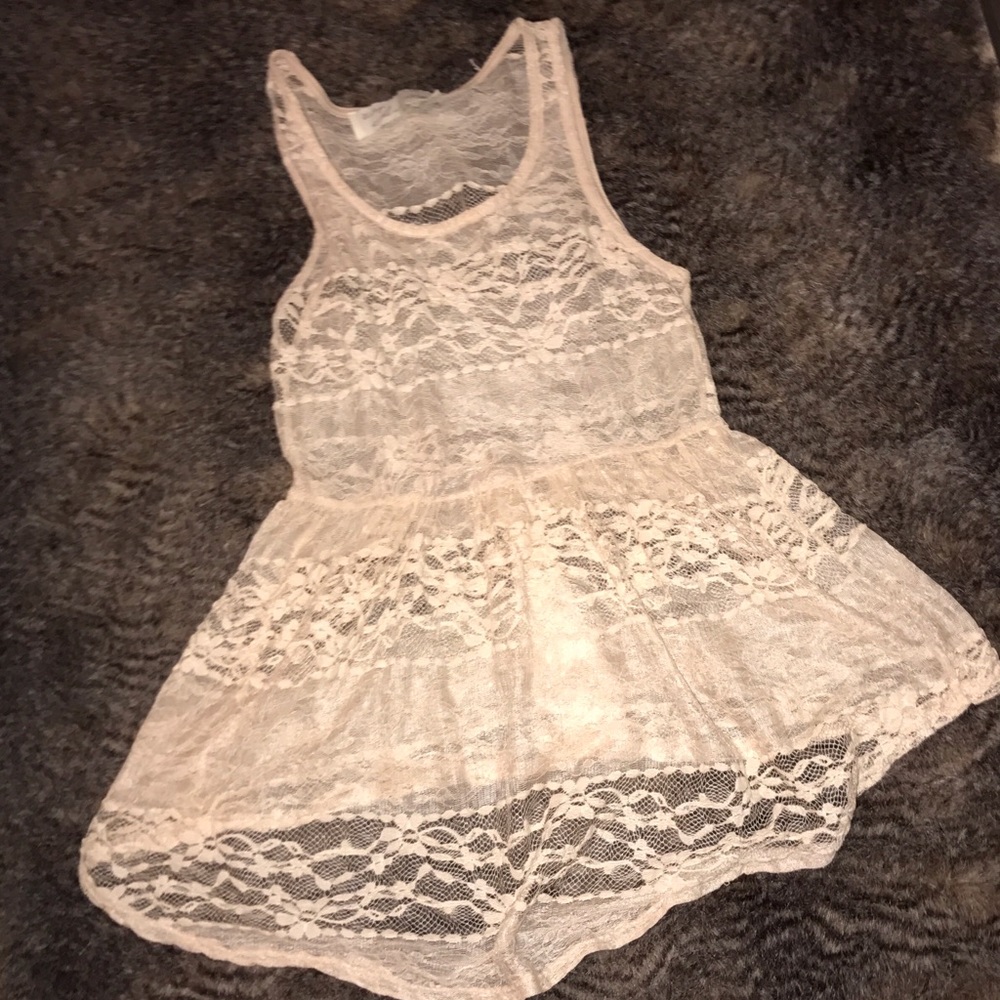 Tan lace top