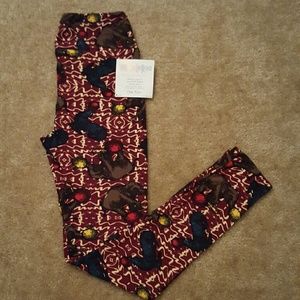 LuLaRoe NWT OS Leggings Elephants and Seals