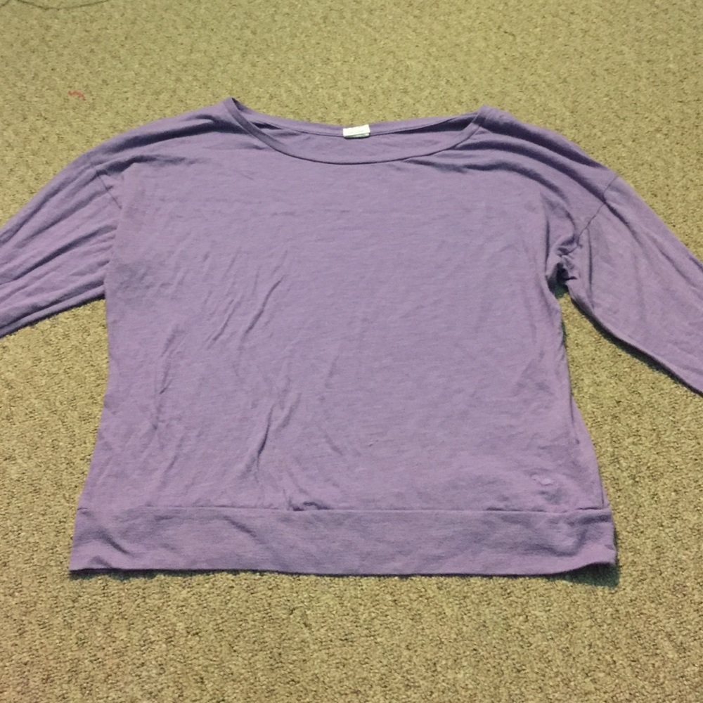 Pink, purple sweat shirt