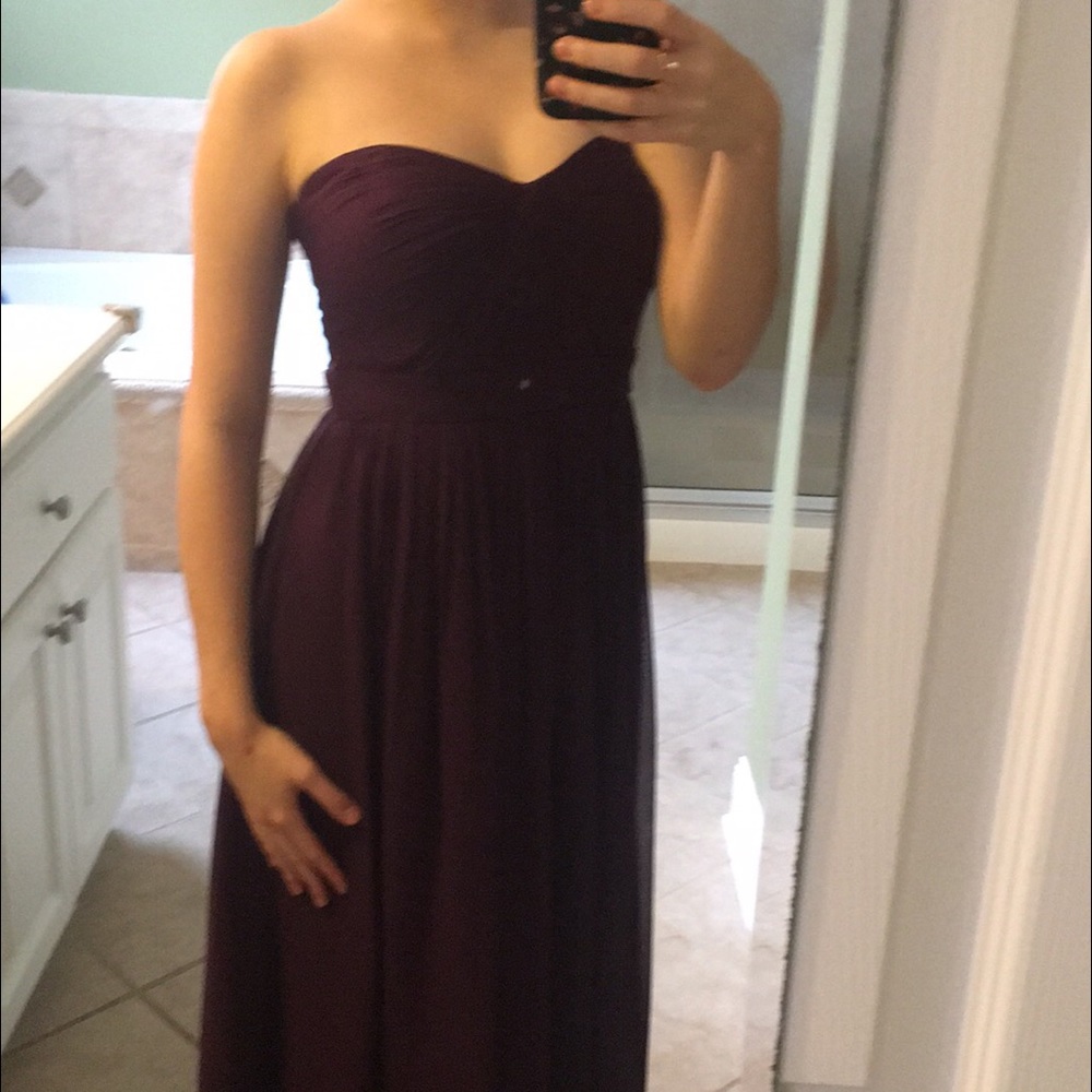 Jenny Yoo Plum formal gown!