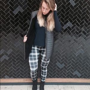 Lululemon Black and white plaid wunder unders!