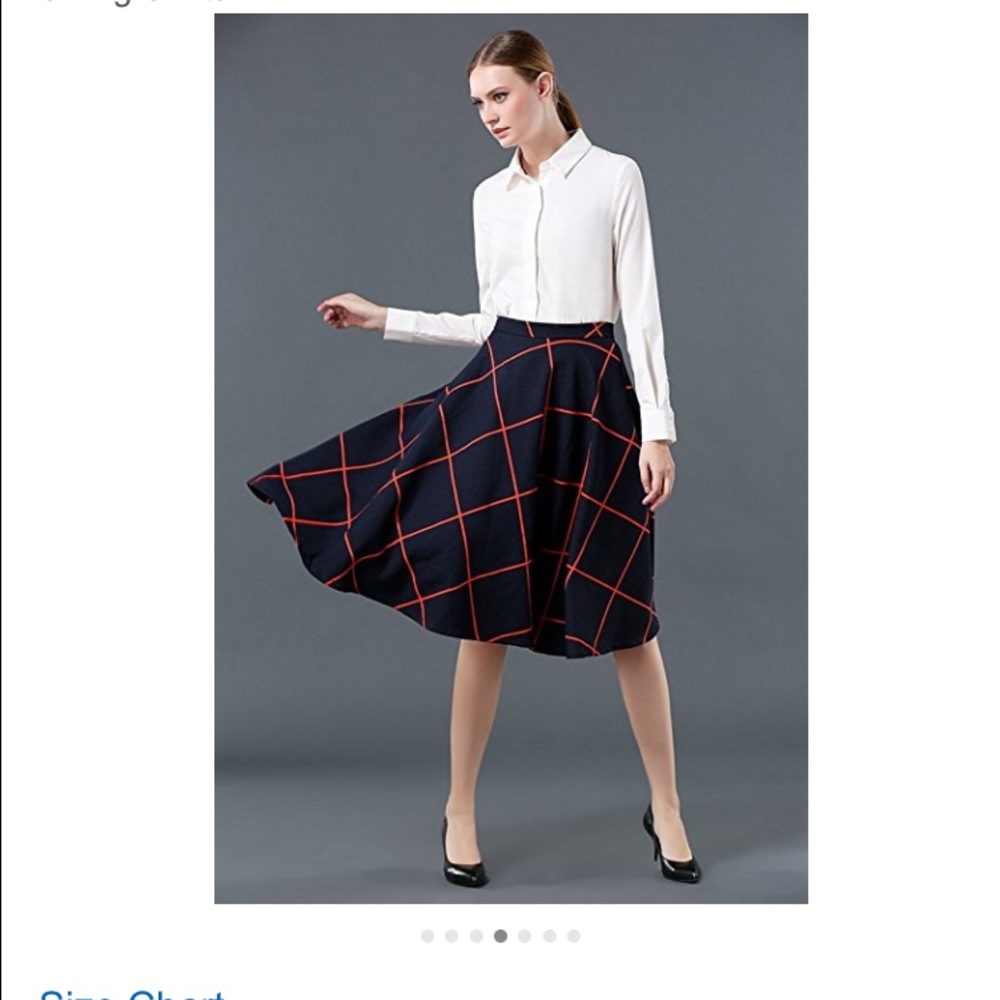 Navy & red skirt size small & also medium new