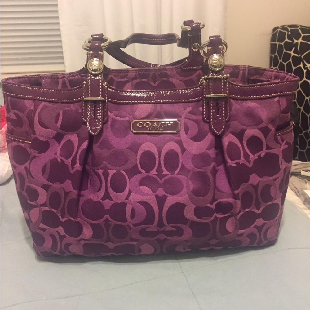 *** SOLD!! *** Purple coach handbag!