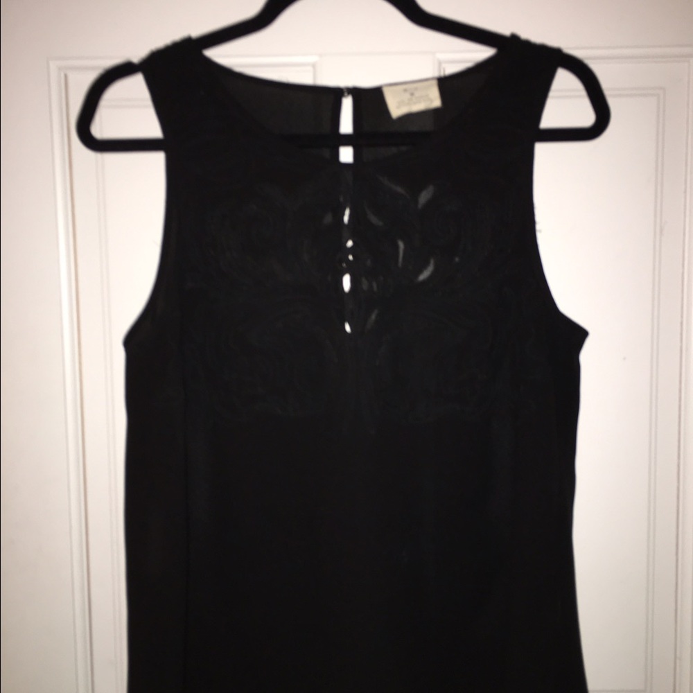 Sheer black top
