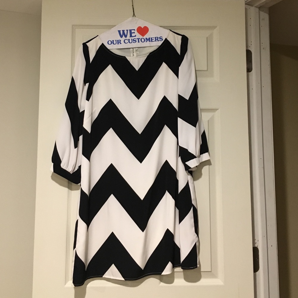Chevron Shift Dress