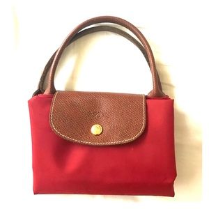 Longchamp Pliage Medium red