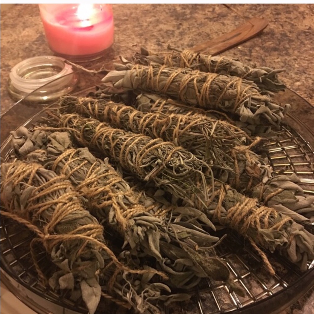 Sage bundles for smudging