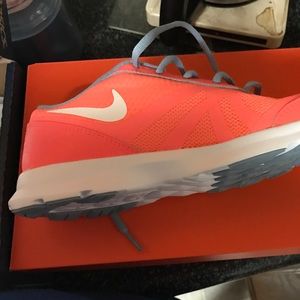 A pair of Nike tennis shoes