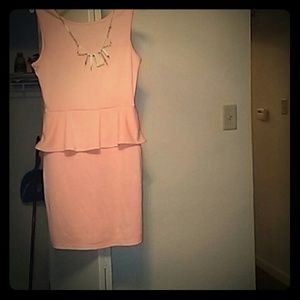 Tight peach dress