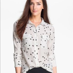 Equipment Star silk shirt