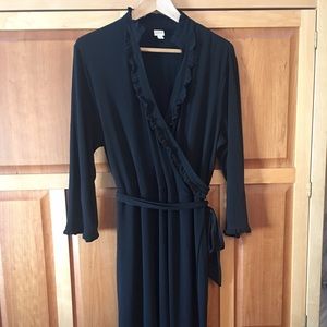 Black wrap dress