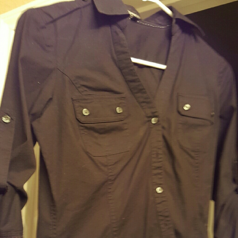 EXPRESS BLOUSE BLK - XS - $20 OBO