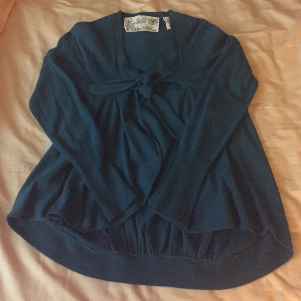 Anthropologie Field Flower Cardigan