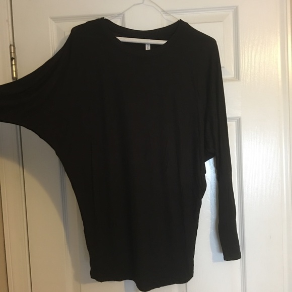 Black Dolman Sleeve Top - Picture 3 of 5