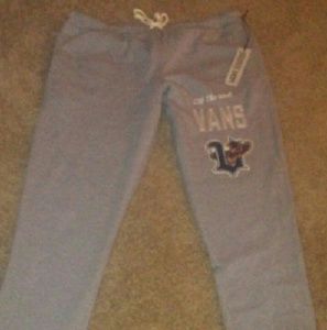 Vans sweatsuit top and bottom never worn