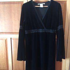 Black bell sleeve dress