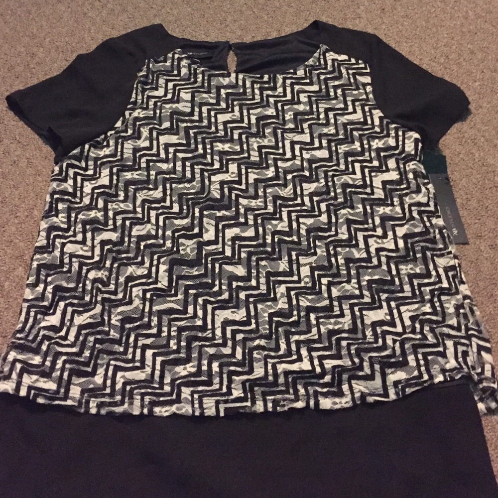 Black and Whig dress shirt