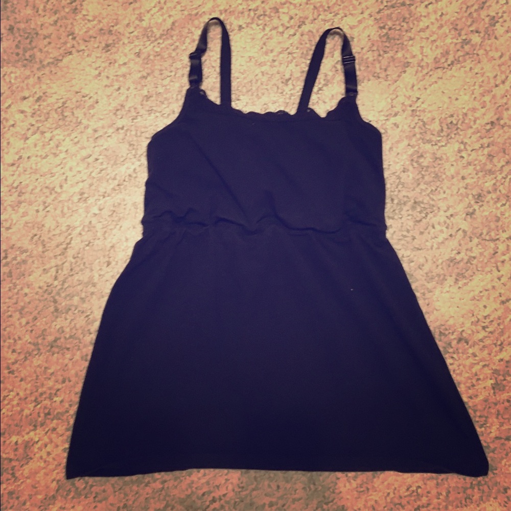 Nursing cami with built in bra