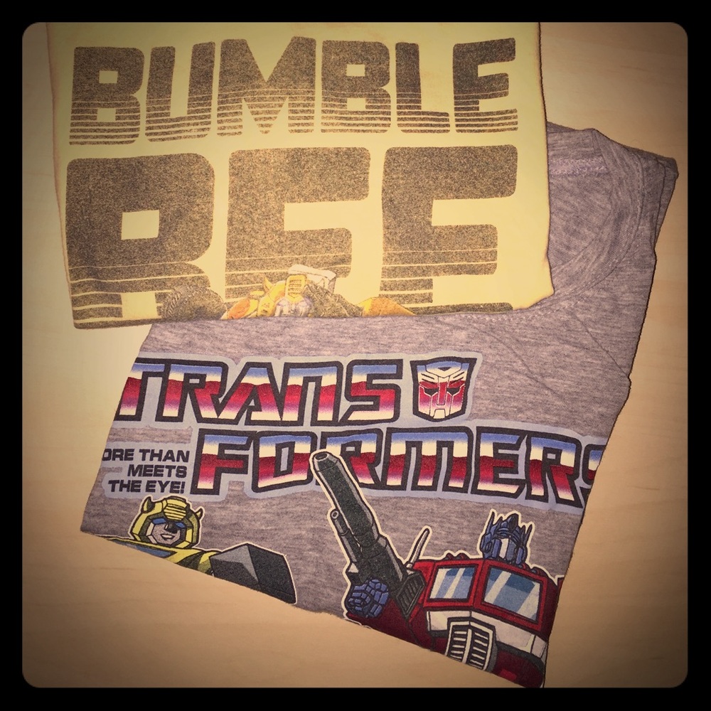 2 Transformers shirts from Hot Topic-👍🏼condition