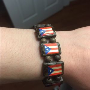 Puerto Rican flag bracelet