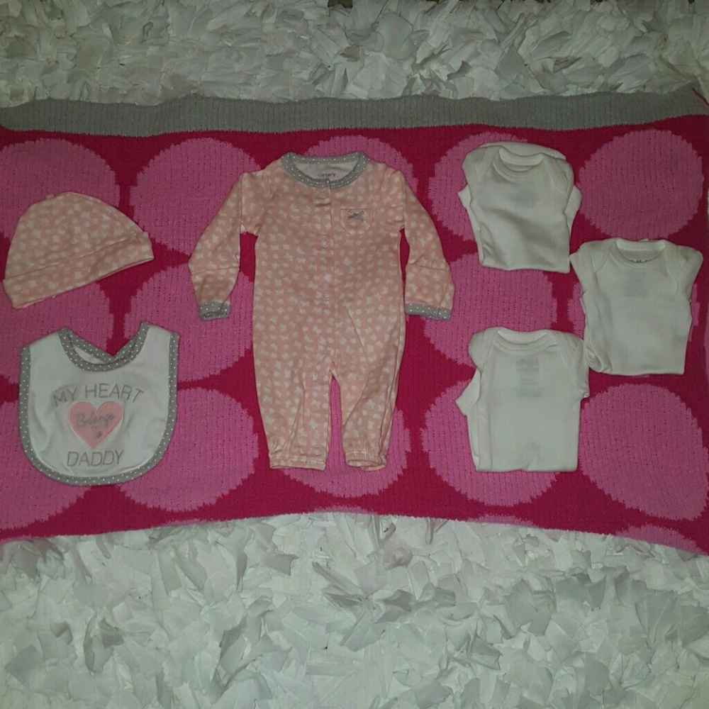 🛑🛑SOLD🛑🛑 6 Pieces of baby girl clothes NWOT