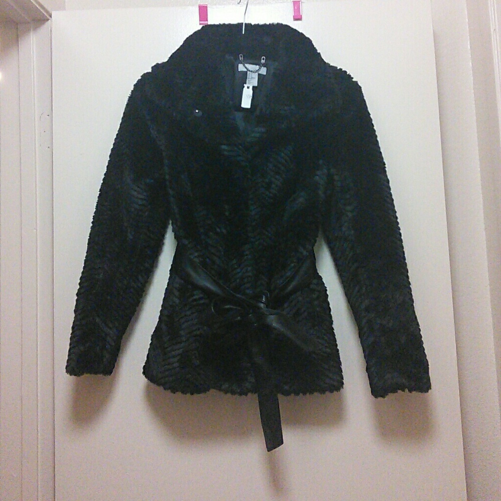 H&M faux fur coat