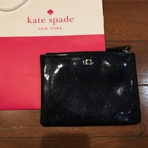 Kate Spade mini glitter clutch