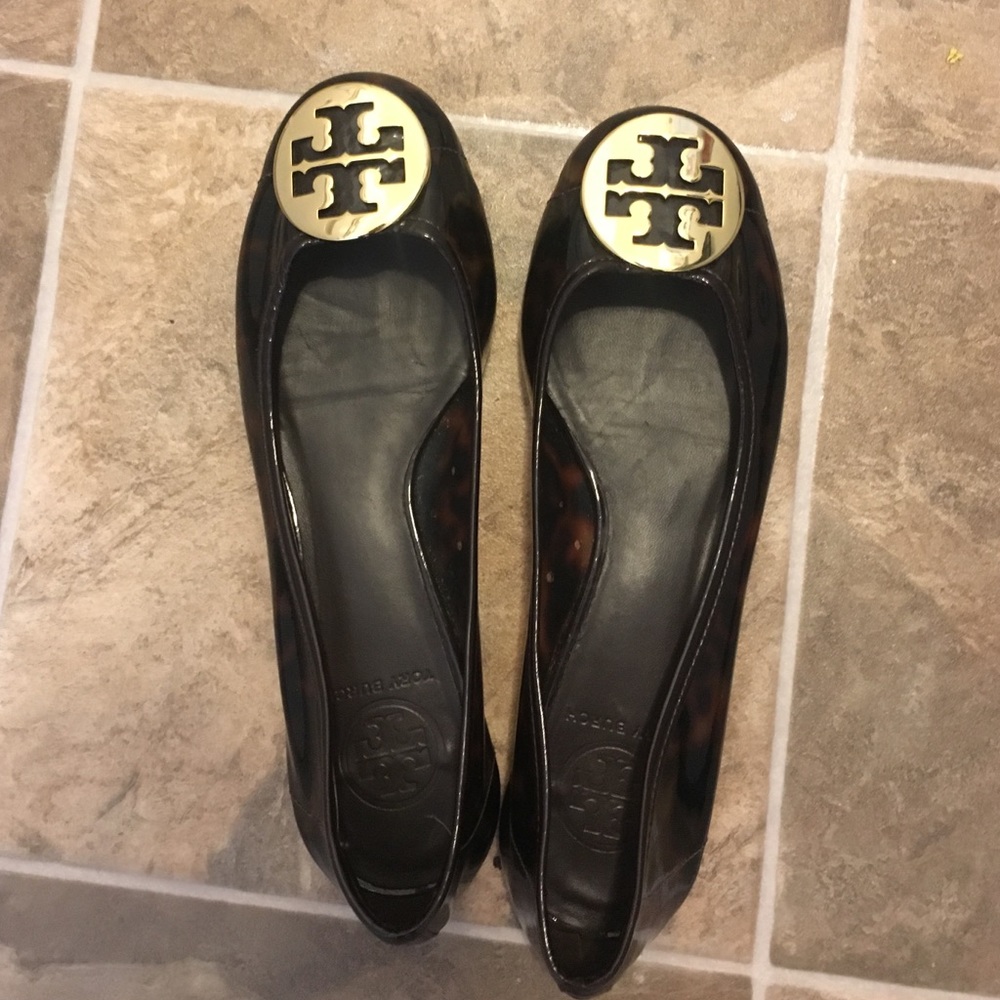 Tory burch jelly flats size 7M. Gently worn.